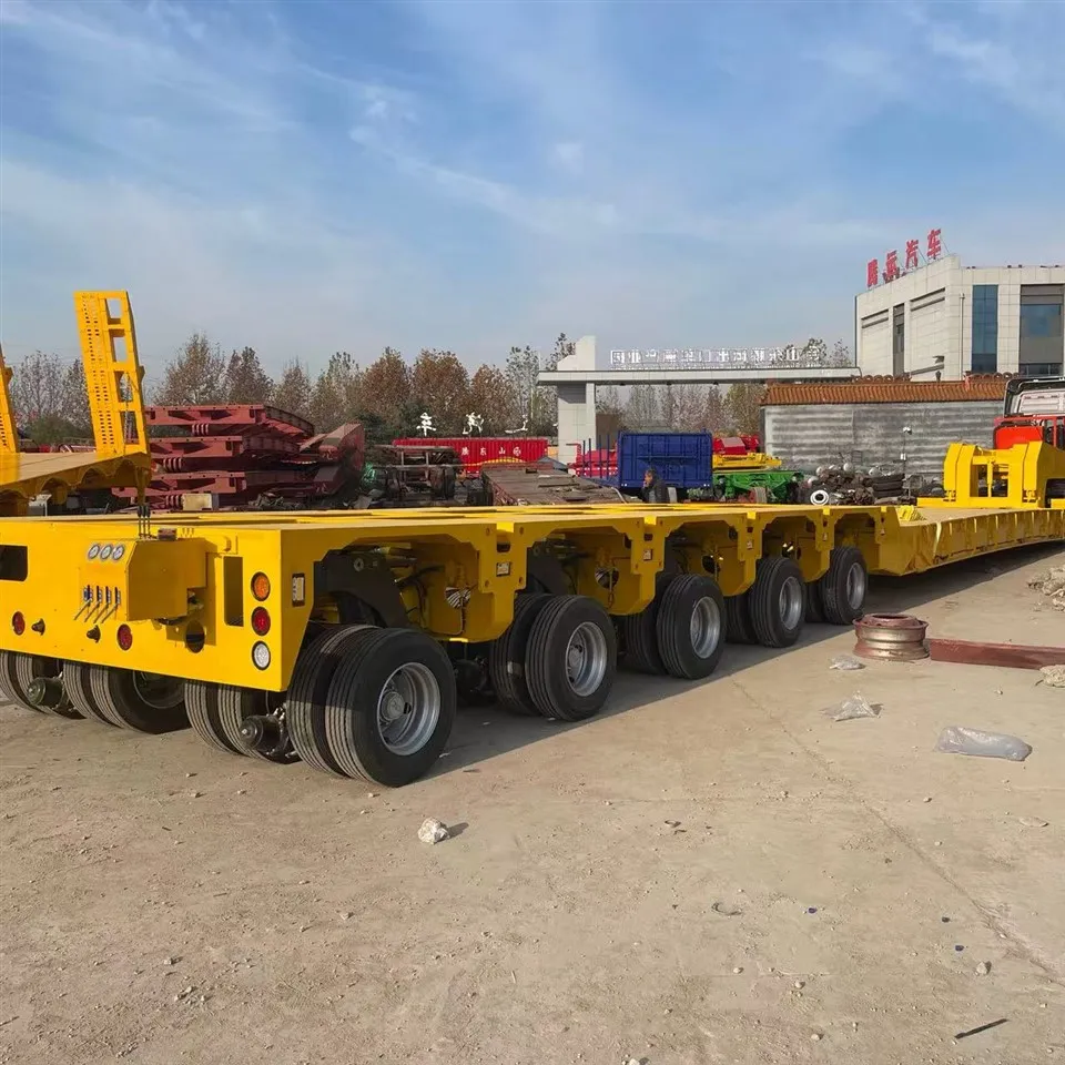 Τριάξονα αποσπώμενο Gooseneck Low Loader 40FT Lowbed Trailer 60 Ton Lowboy Loader Trailers Προς πώληση Ρυμουλκούμενα Lowboy